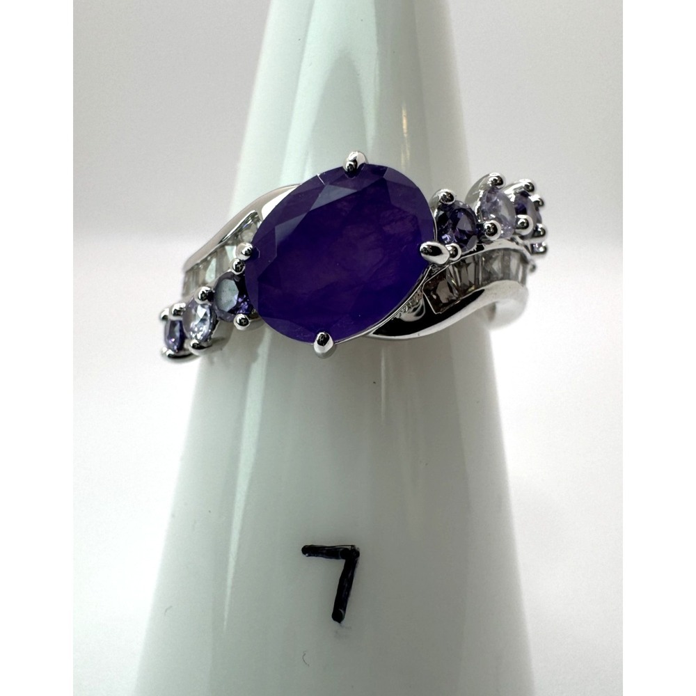 Size 7 Bomb Party Ring - RG33782 Drops Of Sunshine - Lavender Amethyst